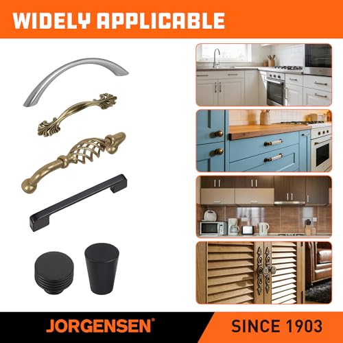 JORGENSEN Cabinet Template Jig for Handle and Knob, Drawer Hardware Jig