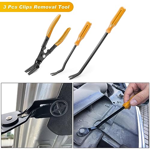 GOOACC 19Pcs Trim Removal Tool Set with Storage Bag - color: Yellow