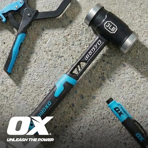 OX Ultrastrike 3 lb Sledge Hammer - Vibration Dampening - size: 3lb Club Hammer