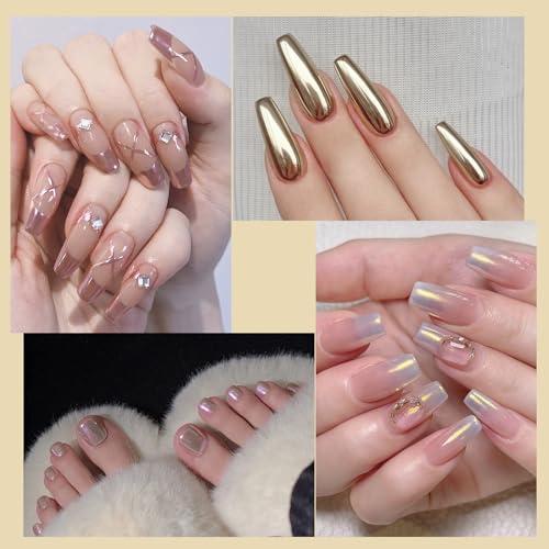 Artdone 16 Jars Chrome Nail Powder Nail Art Fimo 1g/Jar White Pearl - color: 16 colors Pearl Chrome