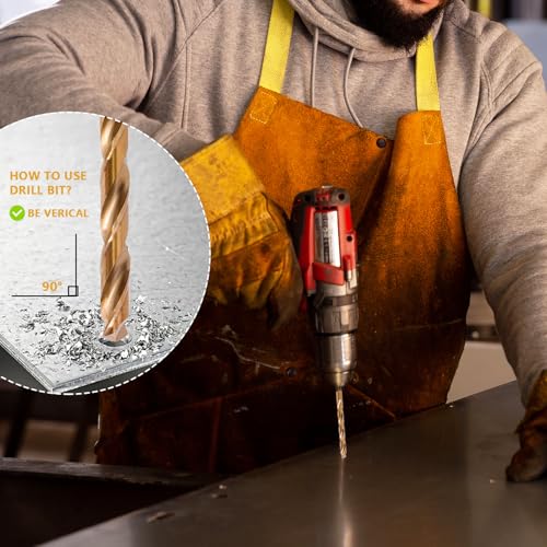 Cobalt Drill Bit Set - 15Pcs M35 HSS Twist Drill Bits, Straight Shank - style: 15 pcs Cobalt