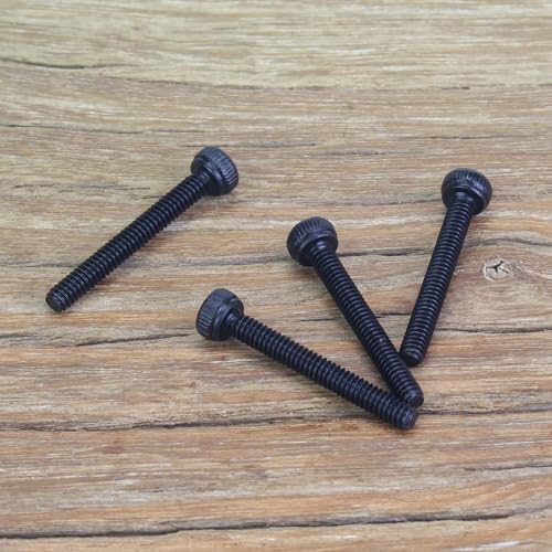 105 Pieces M2 x 16mm Socket Head Cap Screws, Thread Pitch 0.4mm, Sutemribor M2 Black Screws, 12.9 Grade Alloy Steel, Black Oxide Finish, Fully Threaded - size: M2 x 16mm, style: Socket Head