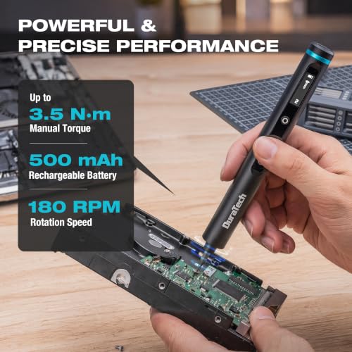 DURATECH 49-IN-1 Mini Precision Electric SAE Screwdriver Set