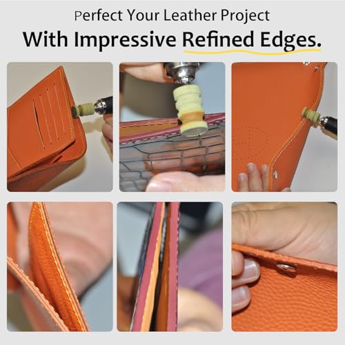 Leather Burnishing Bits for Rotary Tools – Precision Edge Finishing