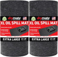 Drymate XL Oil Spill Mat (36" x 59") (2-Pack), Premium Absorbent Oil Pad, Reusable, Washable, Durable, Waterproof Backing Contains Liquids, Protects Garage Floor Surface (USA Made) - size: 36" x 59" (2-Pack)