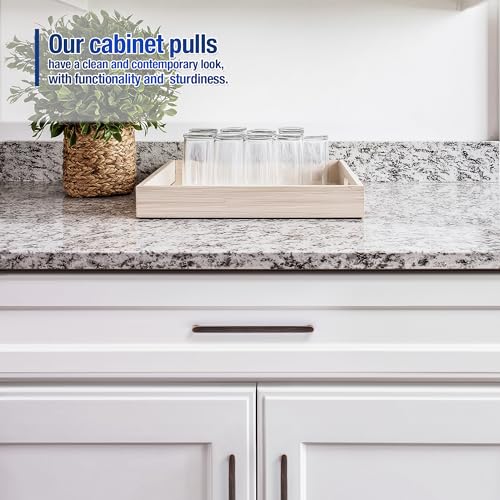Oil Rubbed Bronze Cabinet Pulls Cabinet Handles, 6-1/4 Inch, 25 Pack - color: Oil Rubbed Bronze, size: 6-1/4 Inch Hole Center