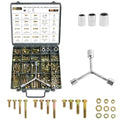 FMhotu 376Pcs Nuts and Bolts Assortment Kit, 12 Sizes Includes 1/4-20 5/16-18 3/8-16, SAE Grade 8 Alloy Steel Hex Cap Screws Nuts Washers with Wrenches Assortment Kit THLSTZ376pcs - size: 376pcs 1/4-20 5/16-18 3/8-16
