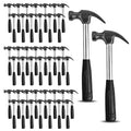 44 Pcs Claw Hammer Bulk with Soft Rubber Handle Multifunction Mini Sledge Lightweight Camping Tools Small Stubby Hammers for Kids Home Jewelry Making Woodworking Craft DIY