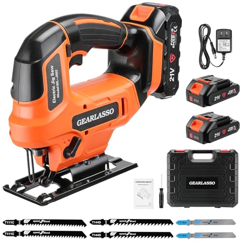 Cordless Jig Saw 21V Brushless 4 Orbital Bevel Cuts Variable