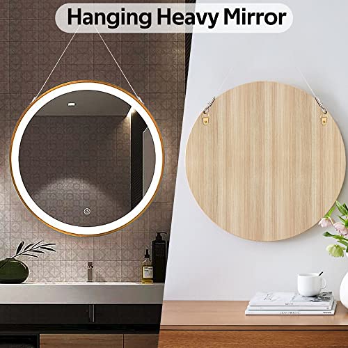 Adjustable Picture Hanging Wire Kit,Heavy Mirror and Frames Hanging Kit - color: Silver, size: 2M2PCS