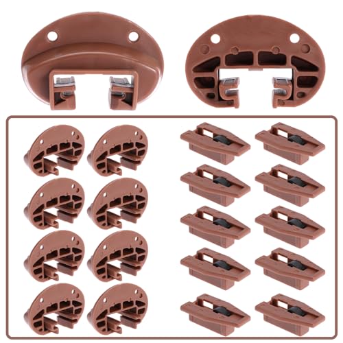 10PCS Drawer Slide Track Guide Glide for kenlin for Rite Trak 2 for Center Mount Drawer for Dressers, for Hutches and for Nightstand Drawer - style: 10 Sets