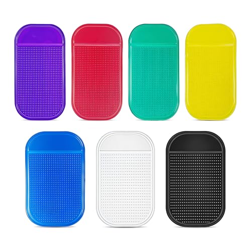 7 Pack Diamond Painting Sticky Mats, Anti Slip Gel Pads for Diamond Art Tools and Trays, Reusable Sticky Holder Pads for 5D Diamond Painting Kits, Craft Accessories for Adults