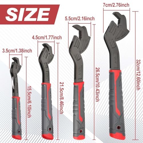 8" Self Adjusting Wrench 0.35"-0.98"(9-25MM) Wrench Pipe - size: 8"