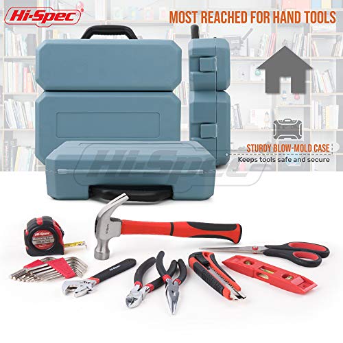 Hi-Spec Home Tool Kit in a Portable Toolbox Case Office and College Set - size: 49 PCS