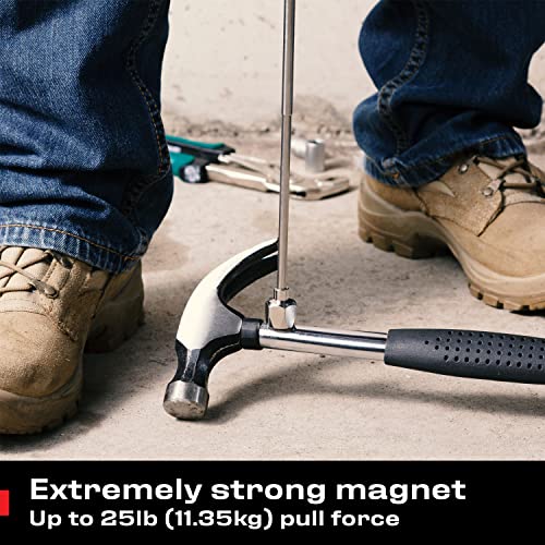 NoCry Telescoping Magnetic Pickup Tool with an Extra Strong 25lb Pull Force — Stainless Steel Magnet Stick Extendable up to 30in; Non-Slip Rubber Handle; Rust Proof and Corrosion Resistant - style: Telescoping Magnet