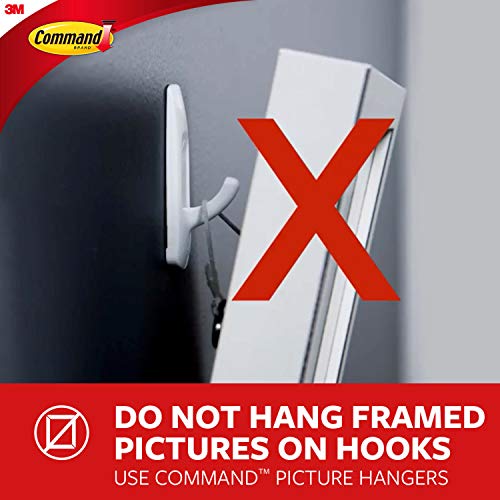 Command BATH33-SN-ES Bath Hooks, Satin Nickel, 4 Count - color: Satin Nickel, size: Small (4 Count)