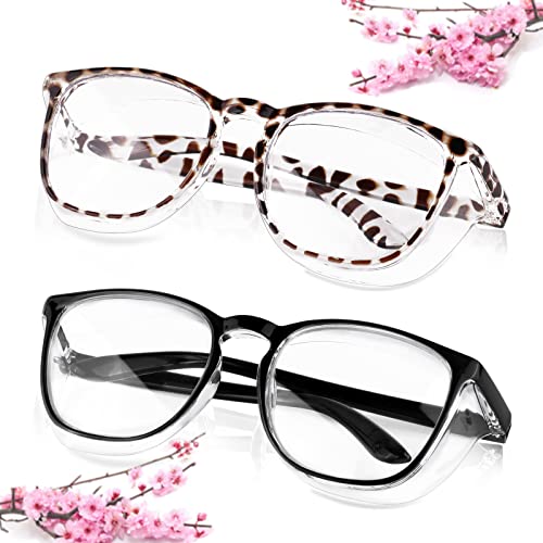 SQIMZAR Safety Glasses Goggles For Women Nurses Protective Eyewear,Anti Fog Safety Goggles - color: Leopard+black