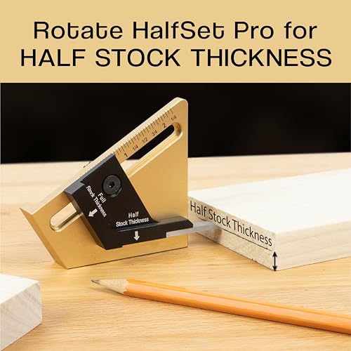 HALFSET PRO Precision Center Gauge Find Exact Half Thickness