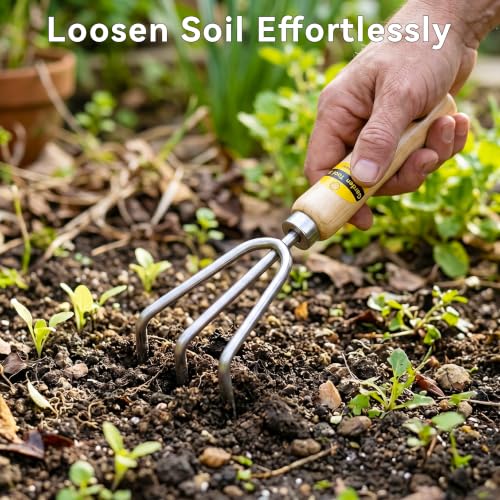 Gardening Tool Kit,Made of Stainless Steel Material,Among Which the Garden Spade Hand Shovel is Very Suitable for Digging Loosening Soil Weeding and Planting