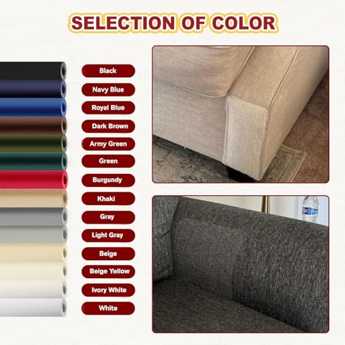 Cahomo Canvas Repair Tape 16x79 inch, Self Adhesive Fabric Patches, Couch Repair Patch Kit, Fabric Repair Tape for Furniture, Sofas, Carpet, DIY, Headboards, Chairs, Pillows, Canvas Goods - Beige - color: Beige, size: 16x79 inch