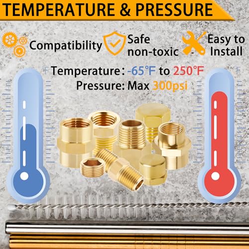 89-Piece Professional NPT Fitting Kit with Teflon Tape