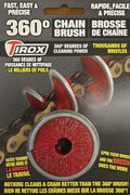 Tirox 360 Motorcycle Chain Cleaning Brush Tool - Safe to use on Non Sealed, Oring and Xring Chains - Motorcycle, ATV, Dirt Bike, and Offorad Drive Chains