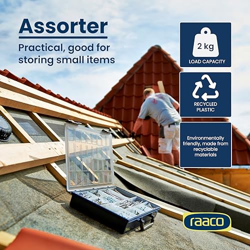 Raaco Assorter 5-18 Tool Box Organizer, 18-Slot Small Parts & Hardware - size: Medium –18 Slots, style: Fixed Grid