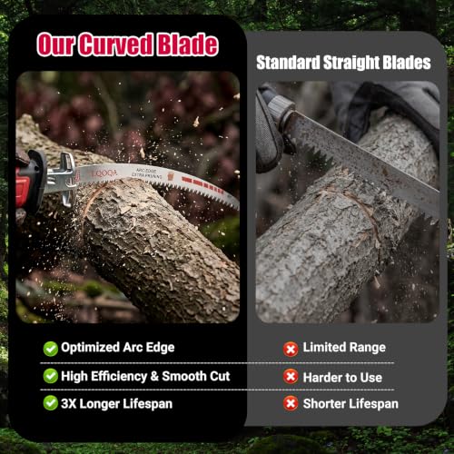 15" Deep Cut Arc Edge Reciprocating Saw Blades, 6TPI Japanese Sharp Teeth CR-V Hardened Steel, U-Groove Chip Removal, Heavy Duty Tree Trimming Blades for Arborist, 5 Pack Carry Case - size: 5 pcs sawzall blades15in