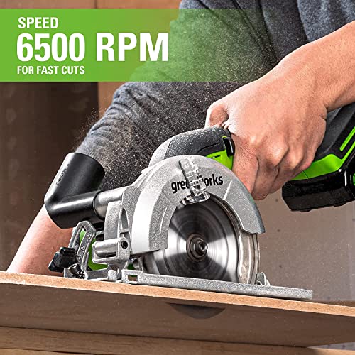 Greenworks 24V Brushless 4-1/2" Compact Circular Saw (6,500 RPM). Tool Only - size: 4-1/2", style: Tool Only