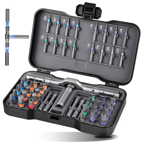 52 in 1 Magnetic Screwdriver Set with Ratcheting Handle | Professional Repair Tool Kit for Electronics, Furniture, Bicycles & DIY Projects