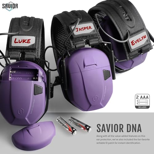 Savior Equipment Apollo Electronic Earmuffs For Shooting w/Gel Ear Pads, 24dB NRR, Noise Cancelling Ear Protection Headset