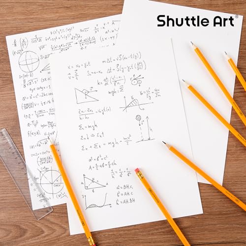 Shuttle Art 2000 Pack #2 HB Pencils Pre-Sharpened, Bulk Pencils with Erasers