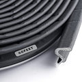 BBTO Weather Stripping Door Window Seal V-Shaped Foam Kerf,60 Feet,Black - color: Black, size: 60 Feet