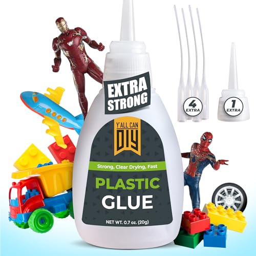 Plastic Glue for Models, Miniatures, Legos, PLA, 3D Printing Repair. Fast Setting Heavy Duty Strong Super Glue for Plastic 20g - size: 1 Pack