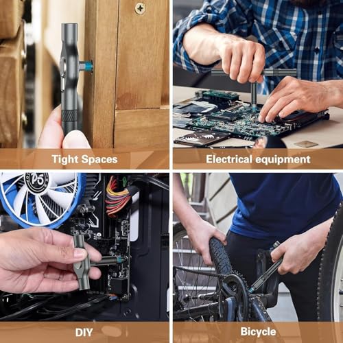 SEESE Ratchet Magetic Screwdriver Set: S2 Steel Precision Screwdriver Set - Removable Self Assembly Screwdriver Kit for Furniture Assembly and Repair - Gift for DIYer