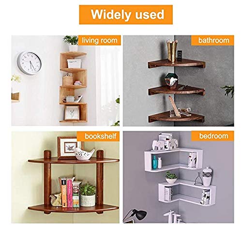 Luomorgo 4 Inch Floating Shelf Bracket, 4 Pcs Blind Shelf Bracket - size: 4 Inch