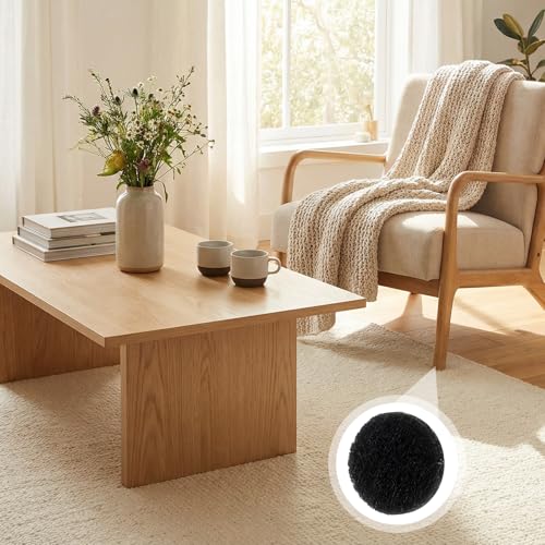 Nogeqi 320PCS Small Felt Pads, 3/8" Round Felt Dots with Adhesive Backing, Small Furniture Pads Self Adhesive Cushion Dots for Cabinet Door Bumpers Coasters Desks Drawers (Black)