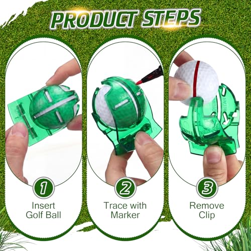 Outus Golf Ball Marking Stencil Alignment Liner - color: Green, style: Bright