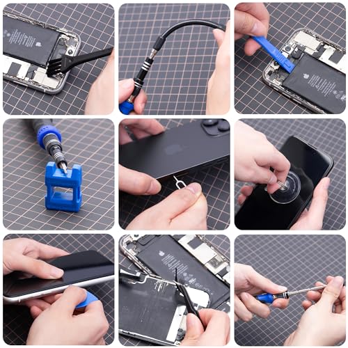 XOOL 200 in 1 Precision Screwdriver Kit, Electronics Repair Tool Magnetic Driver Kit with 164 Bits, Flexible Shaft, Extension Rod for Computer, iPhone, Laptop, PC, PS4, Xbox, Nintendo - color: Blue