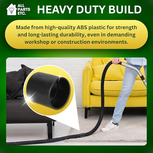 2-Pack 2.5" Vacuum Hose Coupling Connector – Wet Dry Vac Hose Adapter Compatible with Shop Vac, Craftsman & More– Extend Vacuum Reach by Joining 2 Hoses - size: Hose Coupling