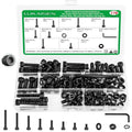 178Pcs M6 Metric Screws, 12.9 Alloy Steel Hex Bolts & Nuts Kit - size: M6 178pcs 3