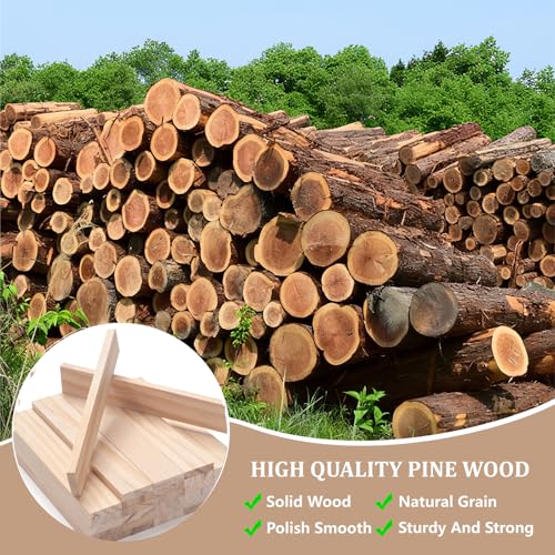 Wood Strips Slats Wooden Dowels for Crafts 1/4" × 1" × 6", 30 PCS Wood Trim Flat Lumber Boards Square Dowel Rods Wooden Sticks for Crafting, Woodworking, Model Making - size: 1/4x1x6 in - 30PCS