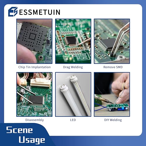 Sn42/Bi58 Lead Free Solder Paste (30g) & No Clean Soldering Flux(10cc) & Soler Wick for Electronic Soldering, SMD/SMT Remove