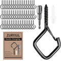 34 Pcs 2.2in Windproof Ceiling Hooks for Plants & Lights - color: Black, size: 34Pcs