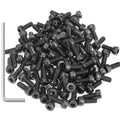 105 Pieces M4 x 10mm Socket Head Cap Screws, Thread Pitch 0.7mm, Sutemribor M4 Black Screws, 12.9 Grade Alloy Steel, Black Oxide Finish, Fully Threaded - size: M4 x 10mm, style: Socket Head