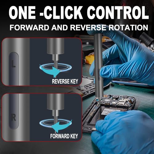 Mini Electric Screwdriver，32 in 1 Precision electric screwdriver set，Small Power Screwdriver Cordless Rechargeable, Electronic Repair Tool Kit for PC, Computer, Laptop, Phone,watch,RC Drone