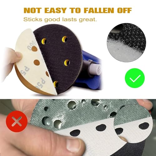 100PCS 5 Inch Sanding Discs 220 Grit Random Orbit Sander Sandpaper - style: Advanced Aluminum Oxide
