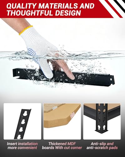 36x24x36 Heavy Duty Garage Storage Shelves,3-Tier Metal Shelving Units - size: 36x24x36