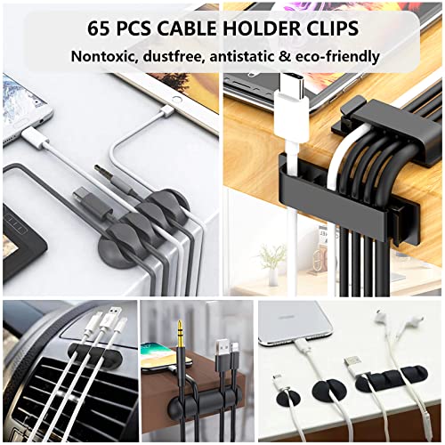 311Pcs Cable Management Organizer Kit 4 Cable Sleeve Split - size: 311 PCS