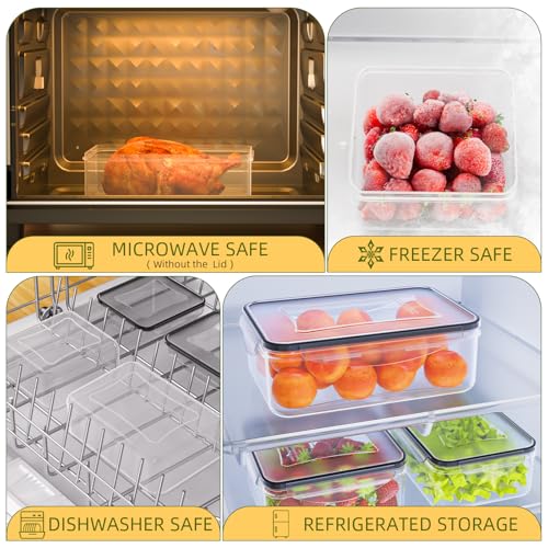 50 PCS Food Storage Containers with Lids Airtight (25 Lids & 25 Containers) - color: 25Pack